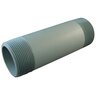 EA Gray Sch 80 PVC Nipple 1-1/2 in. x 12 in. MIPT Threaded Both Ends