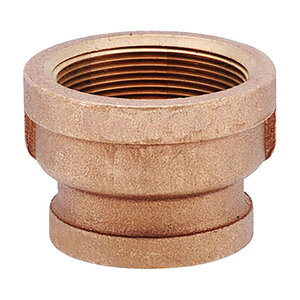EA Gray Reducing Coupling Brass 1 in. x 3/4 in.