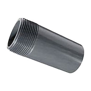 EA Gray Nipple Toe Sch 80 PVC 1-1/2 in. x 3 in.