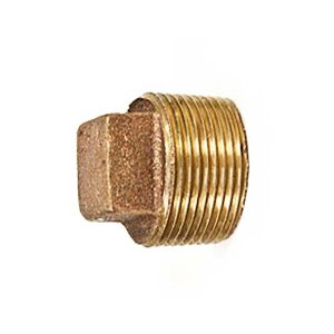 EA Gray Brass Thread Plug 1/4 in.