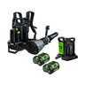 EGO Commercial 800 CFM Backpack Blower Kit (2x 6.0 Ah Batteries, CH2800D Dual-Port Charger)