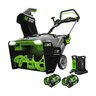 EGO 21 in. Single-Stage Snow Blower Kit (2x 7.5Ah Batteries, CH2800D Dual-Port Charger)