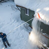 EZ Smart Snow Roof Rake w/ 16 ft. Pole