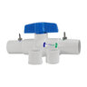 Sch 40 PVC Coupling With Ball Valve 2 in. Socket for Ezflo Fertigation Tanks