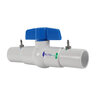 Sch 40 PVC Coupling With Ball Valve 2 in. Socket for Ezflo Fertigation Tanks