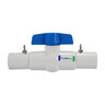 Sch 40 PVC Coupling With Ball Valve 2 in. Socket for Ezflo Fertigation Tanks