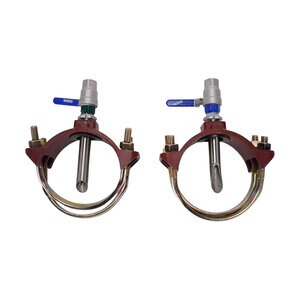 Ez-Flo 4" Complete Saddle Kit - 2 Saddles W/Fittings & Clamps