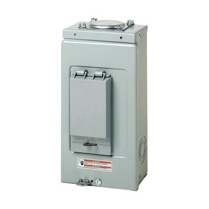 Eaton Type BR 70-Amp 2-Spaces 4-Circuit Outdoor Main Lug Load Center