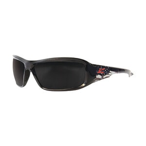 Edge Eyewear Wolf Peak Safety Glasses Brazeau Patriot Black & American Flag