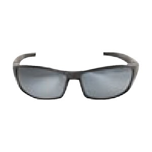 Edge Eyewear Reclus Safety Glasses Black Frame Silver Mirror Lens
