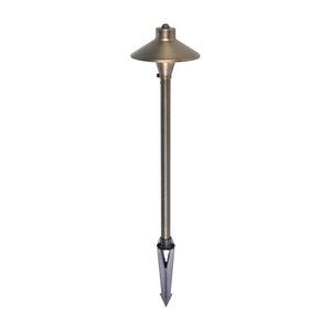 Elitco Path Light Antique Brass 7 in. No Lamp