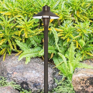 Elitco Path Light No Lamp Antique Brass 12 in.