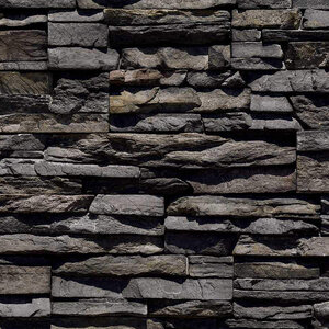 Eldorado Stacked Stone Flats Black River Small Box (11 sq. ft./box)