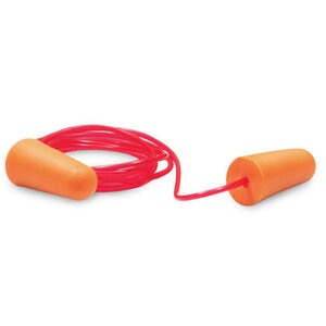 Uni-Fit Tapered Disposable Ear Plugs w/ Cord Red (Box of 200)
