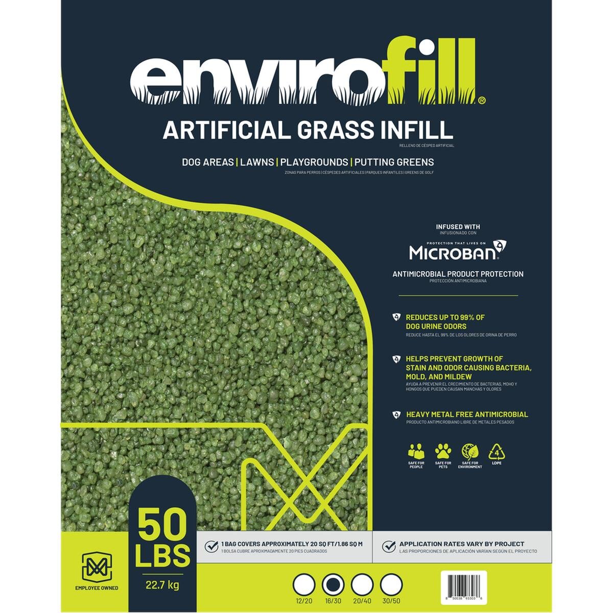 Envirofill #16-30 Green Infill Sand – Landscape Application – 50lb. bag ...