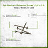 Epic Plastics #6 Galvanized Screws 1-1/4 in. (1 lb. Box)
