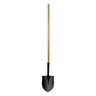 Equipt Round Point Shovel Open Back 48 in. Wood Handle