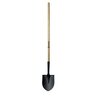 Equipt Round Point Shovel Open Back 48 in. Wood Handle