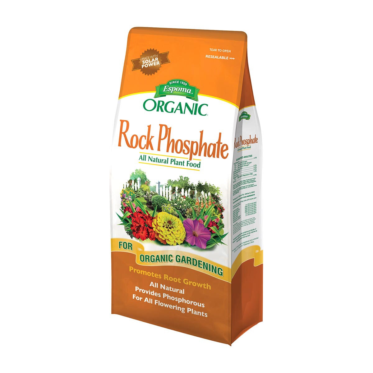 Espoma Organic Rock Phosphate 0-3-0 Ornamental Granular Fertilizer 7.25 ...