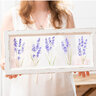 Evergreen Lilacs Hand Painted Screen Wood Frame Wall Décor