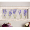 Evergreen Lilacs Hand Painted Screen Wood Frame Wall Décor