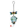 Glass Hummingbird Feeder w/Flying Icons 4.3 in. x 5.1 in. x 10.6 in.