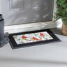 Evergreen Sassafras Switch Door Mat Tray Embossed Fleur de Lis 30 in. x 18 in.