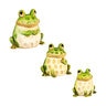Ceramic Frog Family Statue Large
