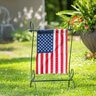 Evergreen Garden Flag American Applique 18 in. x 12-1/2 in.