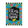 Floral Blessings Garden Applique Flag