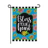 Floral Blessings Garden Applique Flag