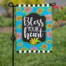 Floral Blessings Garden Applique Flag