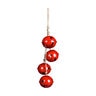 Evergreen 33 in. Oversized Red Jingle Believe Bell Chime 5.5 X 5.5 X 33 Inch