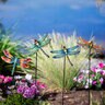 Pollinator Garden Dragonfly Stake Metal 35 in.