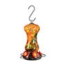 Pollinator Garden Art Glass Swirl Hummingbird Feeder