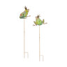 Pollinator Garden Garden Stake Royal Frog Metal 41 in.
