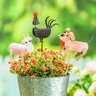 Petal and Farm Metal Garden Pick Assorted 16 in.