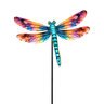 Pollinator Garden Dragonfly Stake Metal 35 in.