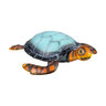Blue Coastal Garden Statue Vivid Sea Turtle Metal 4 in.