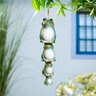Pollinator Garden Bell Hanging Frogs Trio Ceramic 13-1/2 in.
