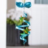 Hummingbird Hanging Wind Twirler Metal 24 in.