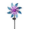 Solar Flower Wind Spinner Stake Metal