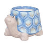Blue Coastal Planter Turtle Ceramic 5 in.