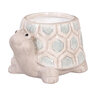 Blue Coastal Planter Turtle Ceramic 5 in.