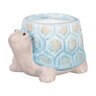 Blue Coastal Planter Turtle Ceramic 5 in.