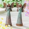 Resin Praying and Heart Angel Garden Statues 12-1/2 in.
