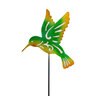 Pollinator Garden Glow in the Dark Metal Butterfly/DragonFly/Hummingbird Stake 28 in.