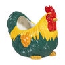 Petal & Plow Planter Colorful Rooster Ceramic 8.3 in.