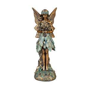 Garden of Wonder Statue Resin Brilliant Fairy 14 in.