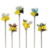 Pollinator Garden Stake Bee Glass 15 in.
